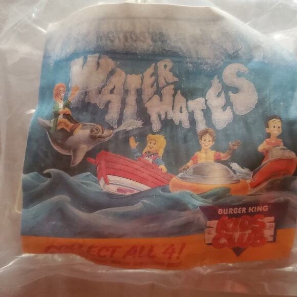 1991 Vintage Burger King Water Mates Kid in Boat New in Package - Picture 1 of 2